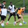 Flying Eagles-eligible midfielder pictured training with Arsenal first team pre-Chelsea
