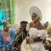 Photo: Super Eagles striker Success and Nollywood beauty Caroline Igben tie the knot in private ceremony