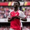Photos: Lagos State Governor Sanwo-Olu excited to host his favourite Arsenal player Saka