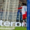 Europa League : Slavia Prague star Olayinka reacts after scoring against Rangers