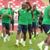 Super Eagles hold final workout ahead of morning flight to Oran